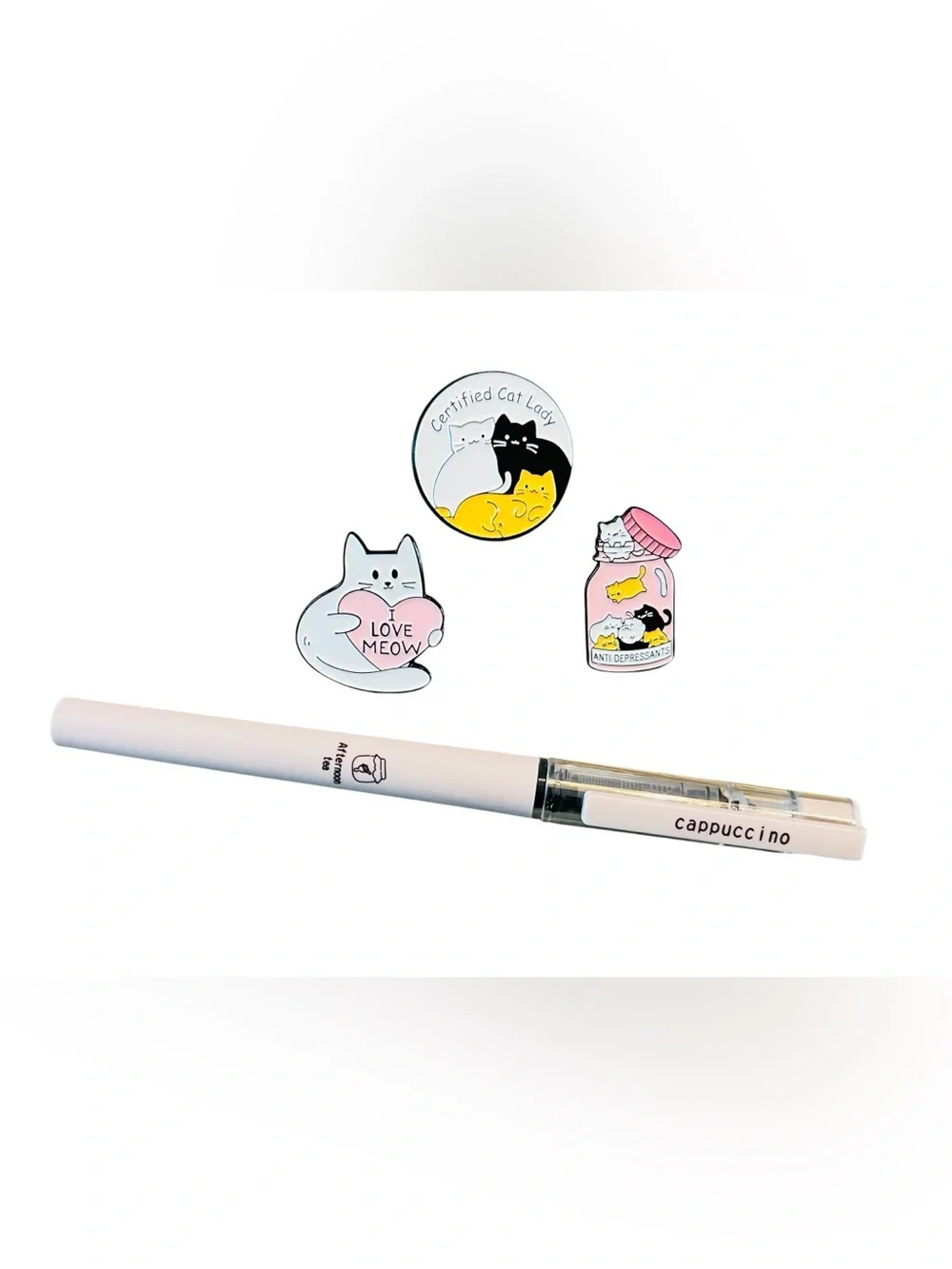 Cute Cat Enamel Pin Set - Picture 2 of 4